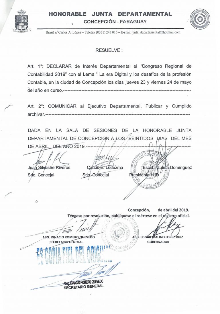 Congreso Regional de Contailidad 2019 - De Interes Departamental 02